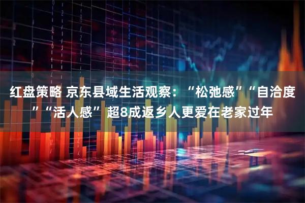 红盘策略 京东县域生活观察：“松弛感”“自洽度”“活人感” 超8成返乡人更爱在老家过年